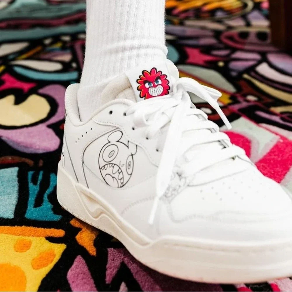 NWT Skechers x Vexx: Koopa Court Volley Vexx Gasp with Decal/Keychain, no box 12